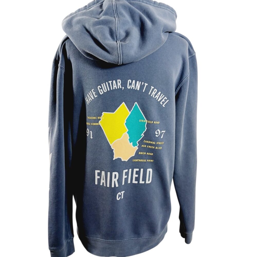 John Mayer Rare Basement Brigade Hooded Sweatshirt Blue/Gray Small, Fairfield CT - Picture 3 of 16
